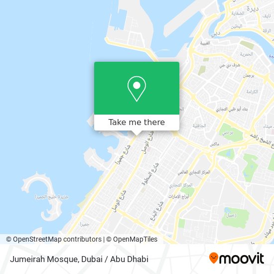 Jumeirah Mosque map