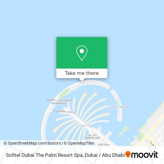 Sofitel Dubai The Palm Resort Spa map