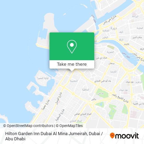 Hilton Garden Inn Dubai Al Mina Jumeirah map