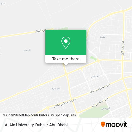 Al Ain University map