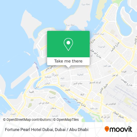Fortune Pearl Hotel Dubai map