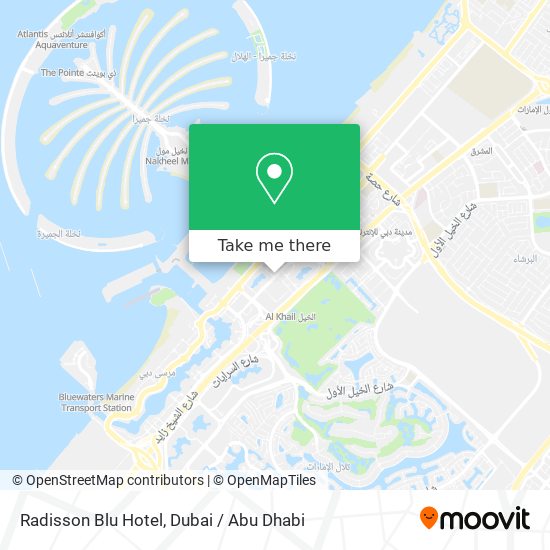 Radisson Blu Hotel map