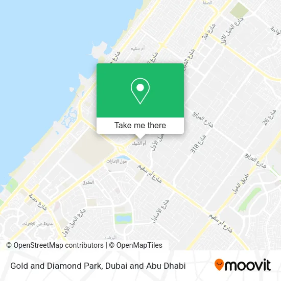 Gold and Diamond Park map