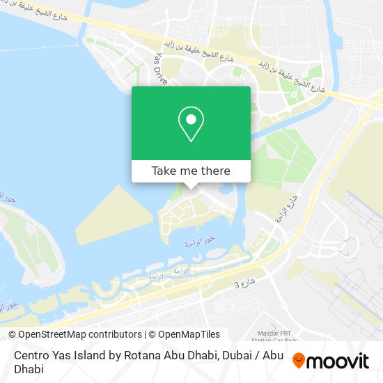 Centro Yas Island by Rotana Abu Dhabi map