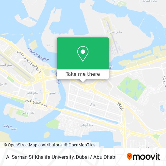 Al Sarhan St Khalifa University map