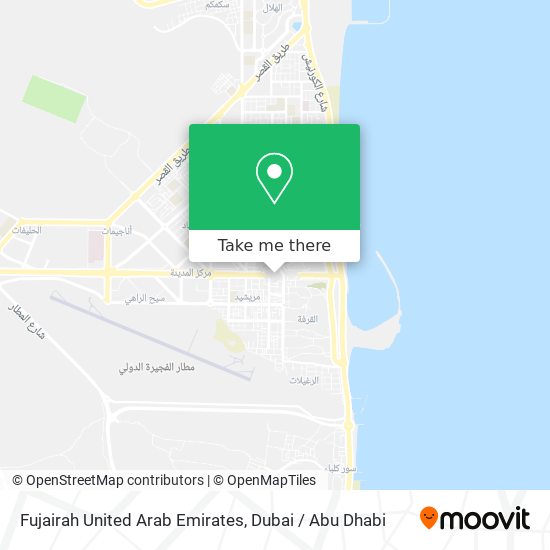 Fujairah United Arab Emirates map