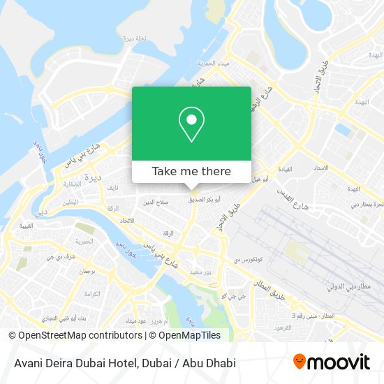 Avani Deira Dubai Hotel map