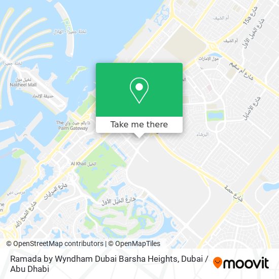 Ramada by Wyndham Dubai Barsha Heights map