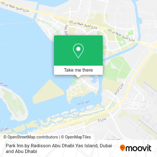 Park Inn by Radisson Abu Dhabi Yas Island map