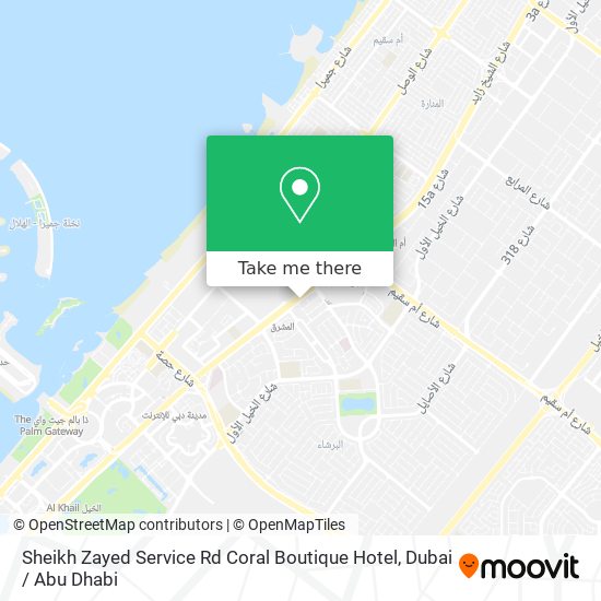 Sheikh Zayed Service Rd Coral Boutique Hotel map