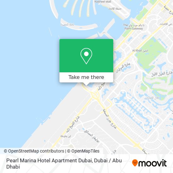 Pearl Marina Hotel Apartment Dubai map