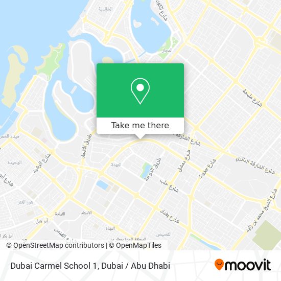 Dubai Carmel School 1 map