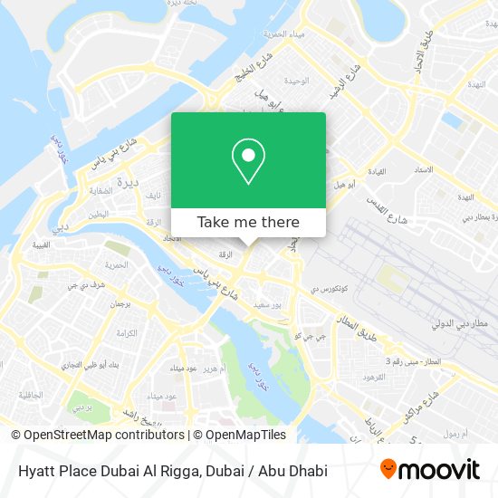 Hyatt Place Dubai Al Rigga map