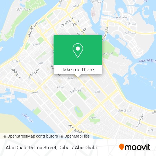 Abu Dhabi Delma Street map