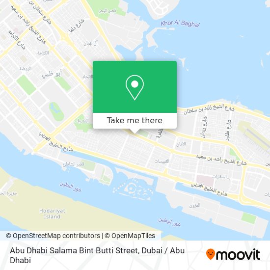 Abu Dhabi Salama Bint Butti Street map