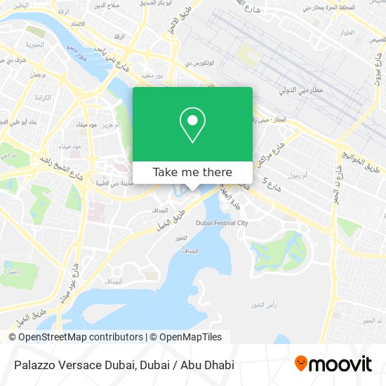 Palazzo Versace Dubai map