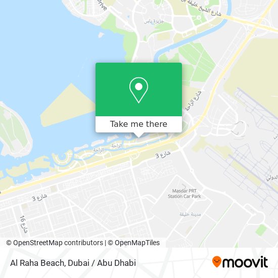 Al Raha Beach map