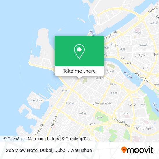 Sea View Hotel Dubai map