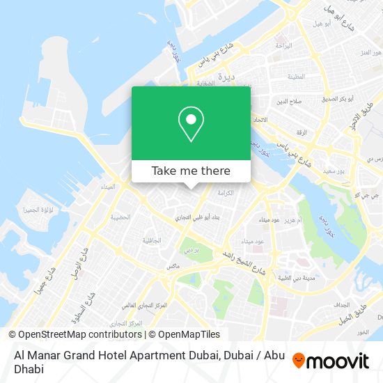 Al Manar Grand Hotel Apartment Dubai map