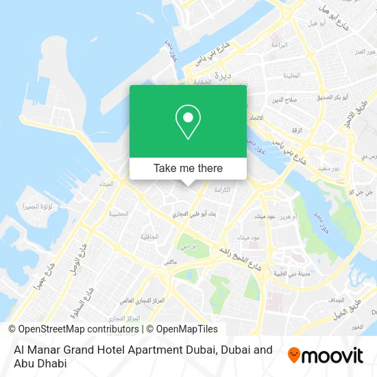 Al Manar Grand Hotel Apartment Dubai map
