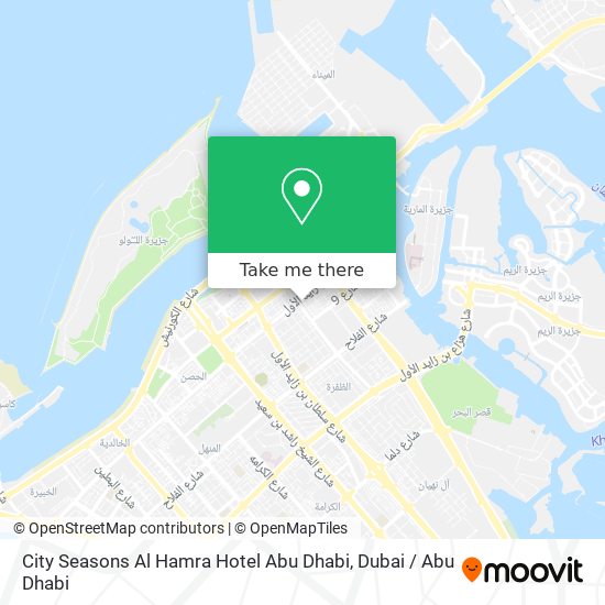 City Seasons Al Hamra Hotel Abu Dhabi map