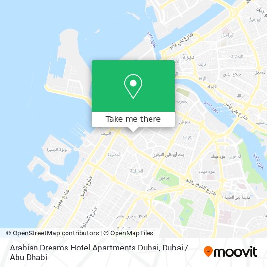 Arabian Dreams Hotel Apartments Dubai map