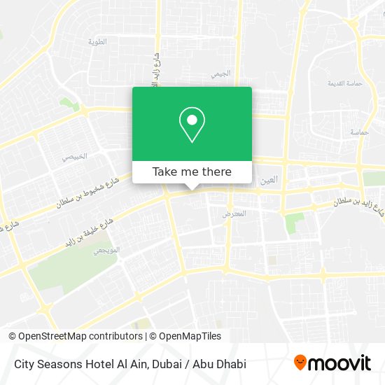 City Seasons Hotel Al Ain map