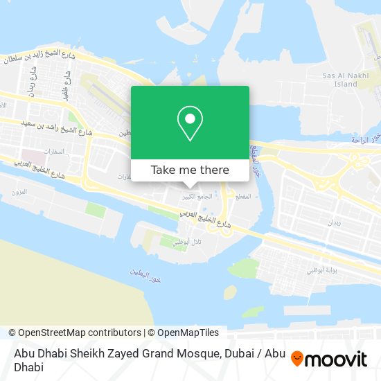 Abu Dhabi Sheikh Zayed Grand Mosque map