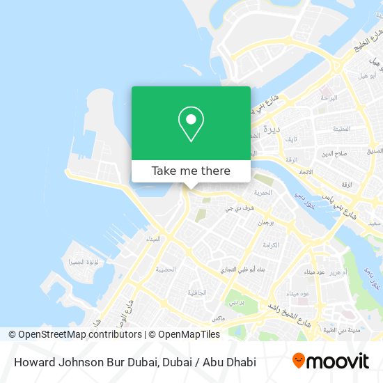 Howard Johnson Bur Dubai map