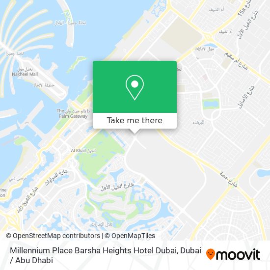 Millennium Place Barsha Heights Hotel Dubai map