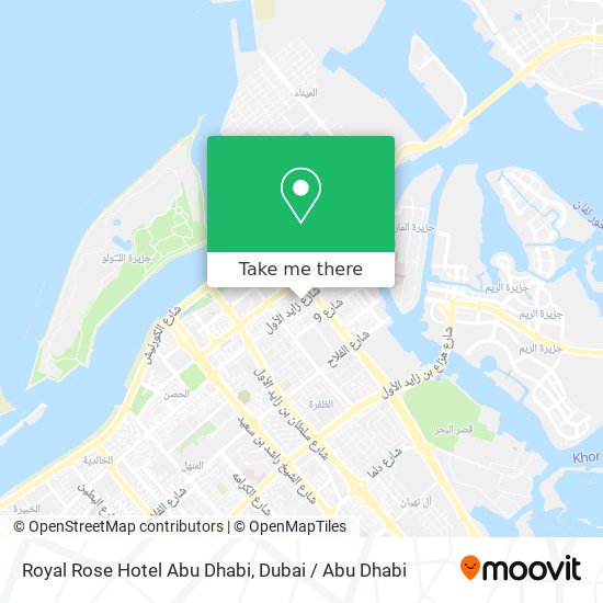 Royal Rose Hotel Abu Dhabi map