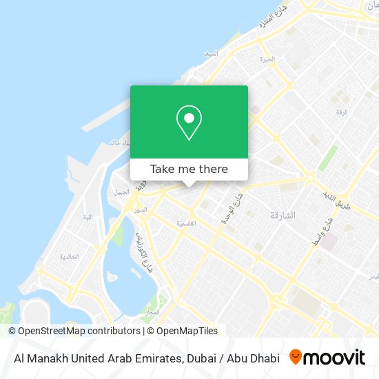 Al Manakh United Arab Emirates map