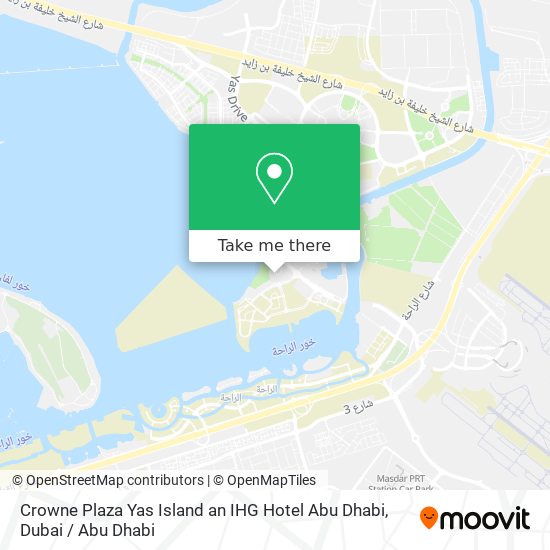 Crowne Plaza Yas Island an IHG Hotel Abu Dhabi map