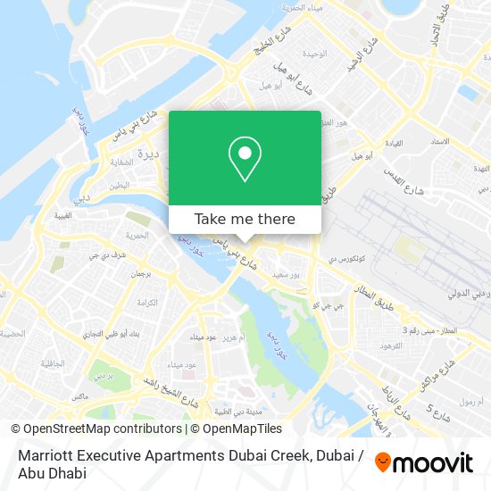 Marriott Executive Apartments Dubai Creek map