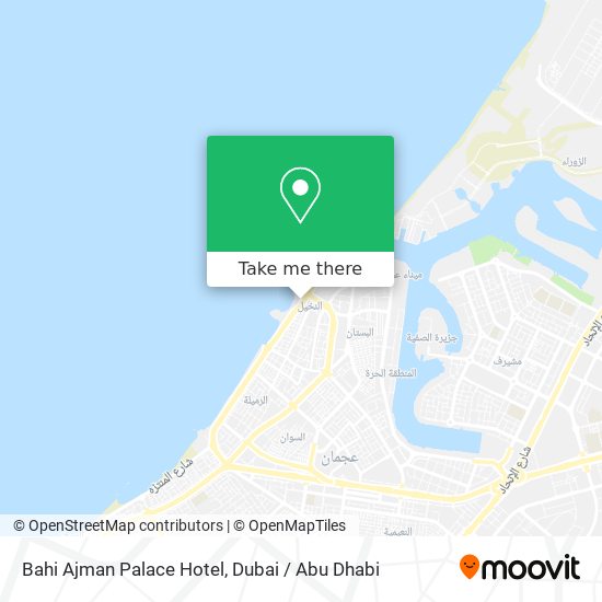 Bahi Ajman Palace Hotel map