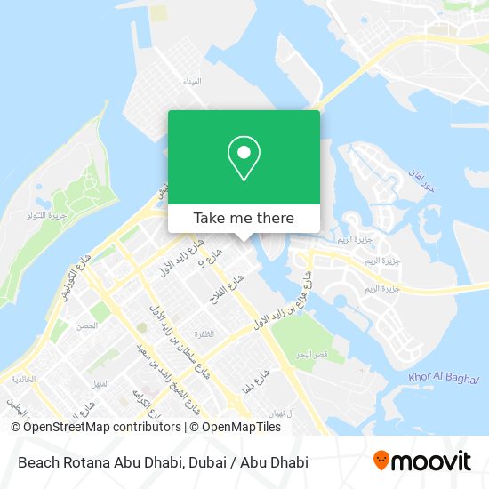 Beach Rotana Abu Dhabi map