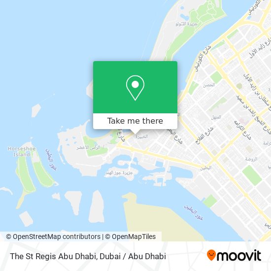 The St Regis Abu Dhabi map
