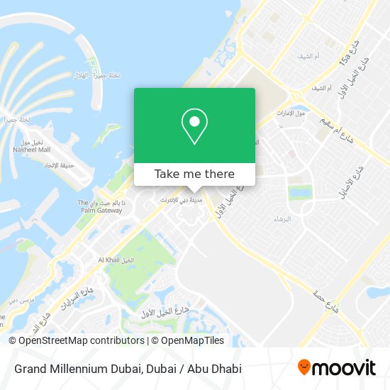 Grand Millennium Dubai map