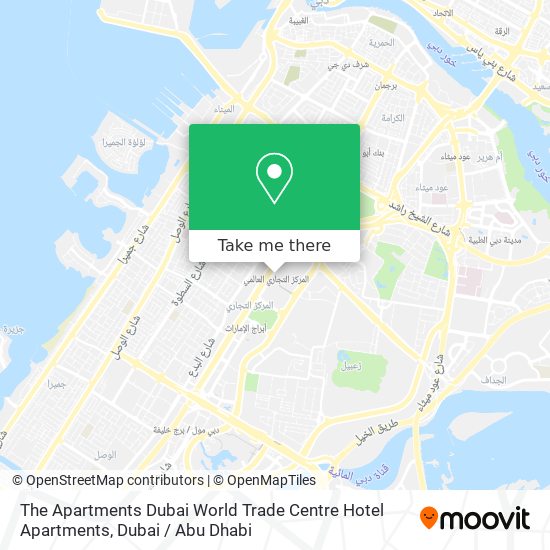 The Apartments Dubai World Trade Centre Hotel Apartments map