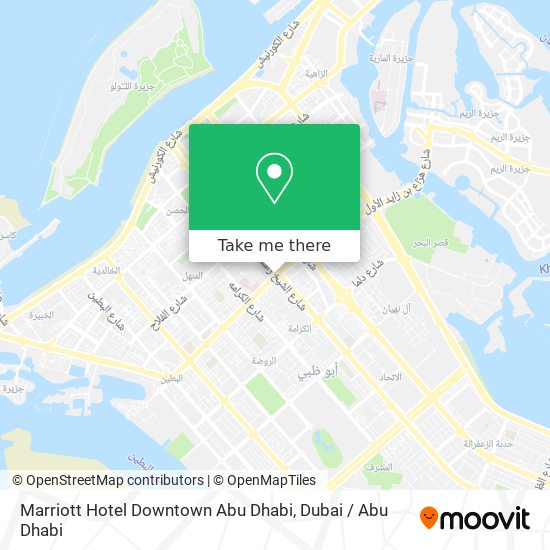 Marriott Hotel Downtown Abu Dhabi map