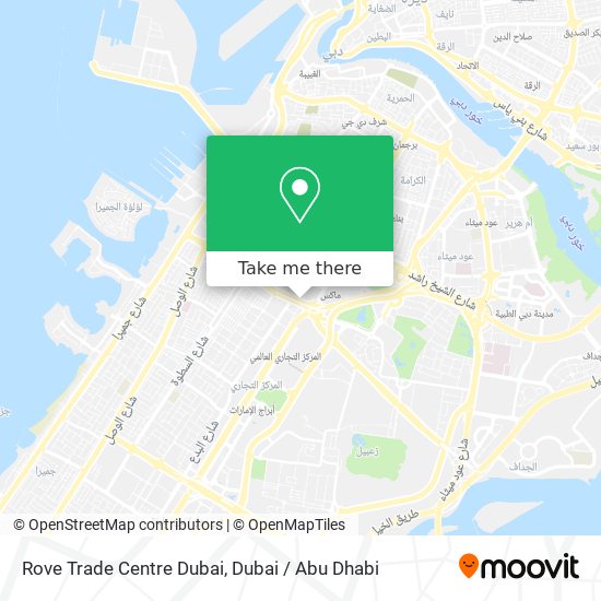 Rove Trade Centre Dubai map