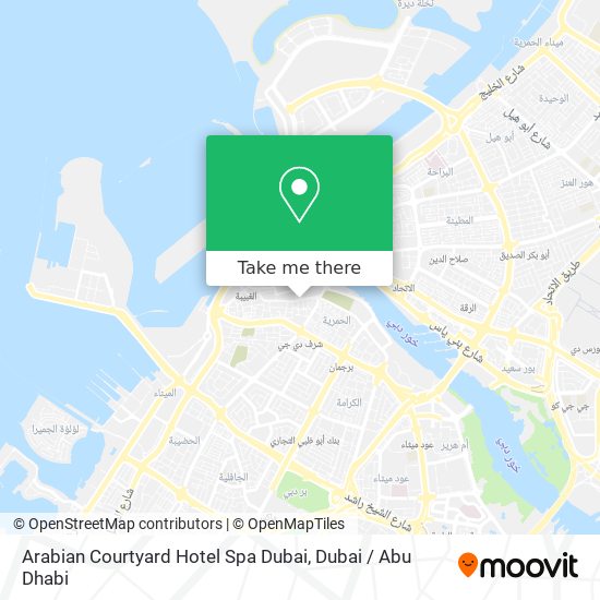 Arabian Courtyard Hotel Spa Dubai map