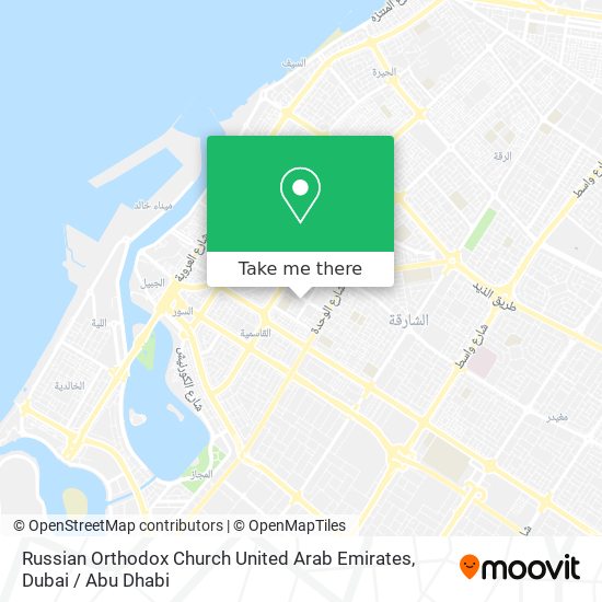 Russian Orthodox Church United Arab Emirates map