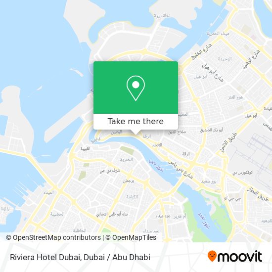 Riviera Hotel Dubai map