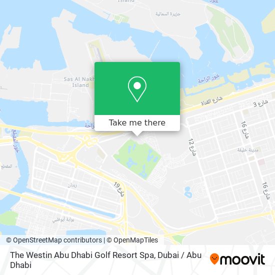The Westin Abu Dhabi Golf Resort Spa map