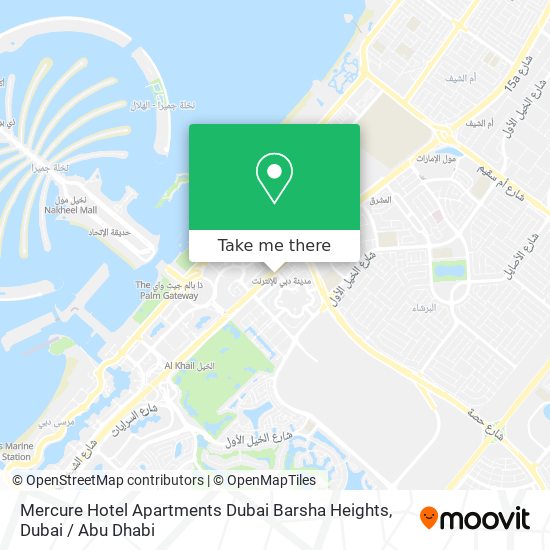 Mercure Hotel Apartments Dubai Barsha Heights map