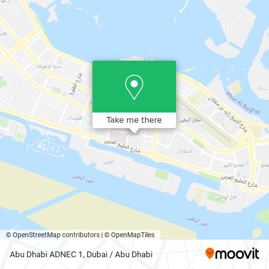 Abu Dhabi ADNEC 1 map