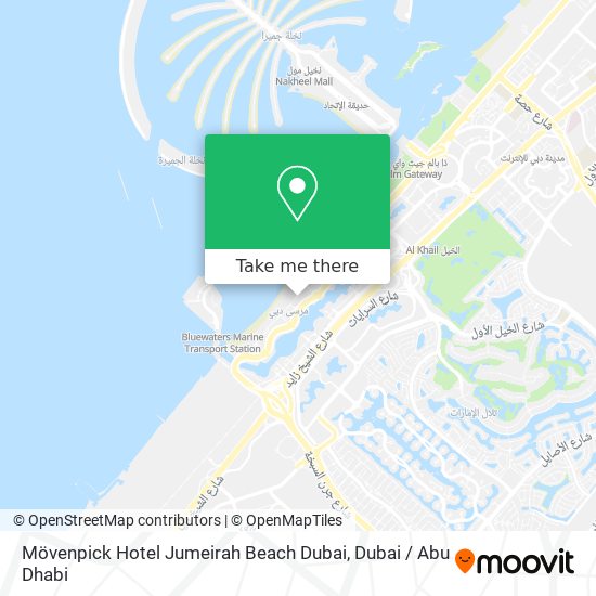 Mövenpick Hotel Jumeirah Beach Dubai map