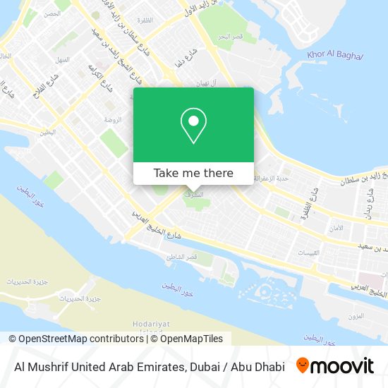 Al Mushrif United Arab Emirates map