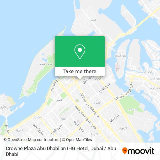 Crowne Plaza Abu Dhabi an IHG Hotel map